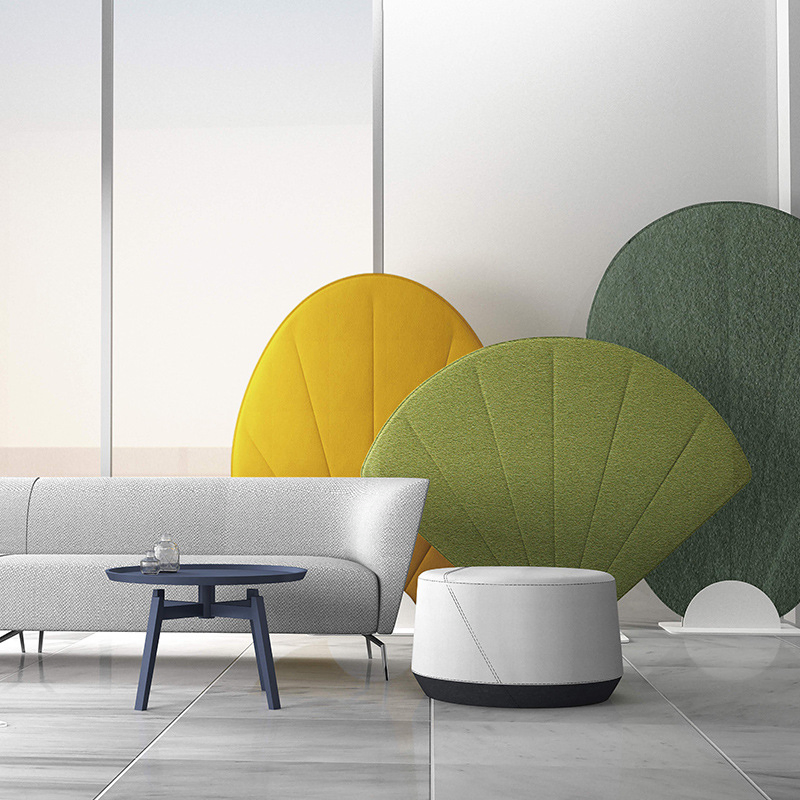 Removable Leaf Design Acoustic Room Divider for Workplaces