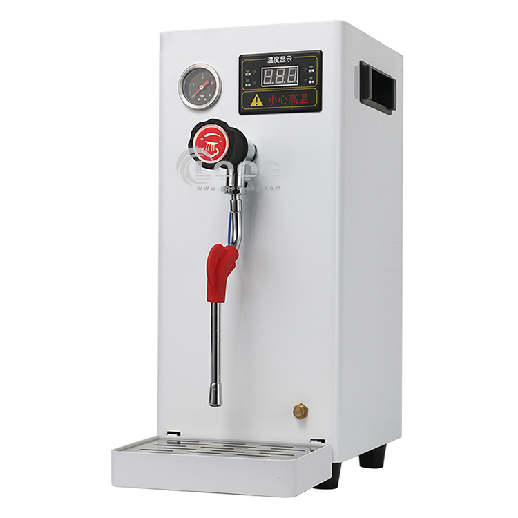 Hot Selling Commercial Electric Milk Frother Coffee Frothing Machine Stainless Steel Coffee Milk Foam Machine Steam Water Boiling Machine for Coffee Snack Shop