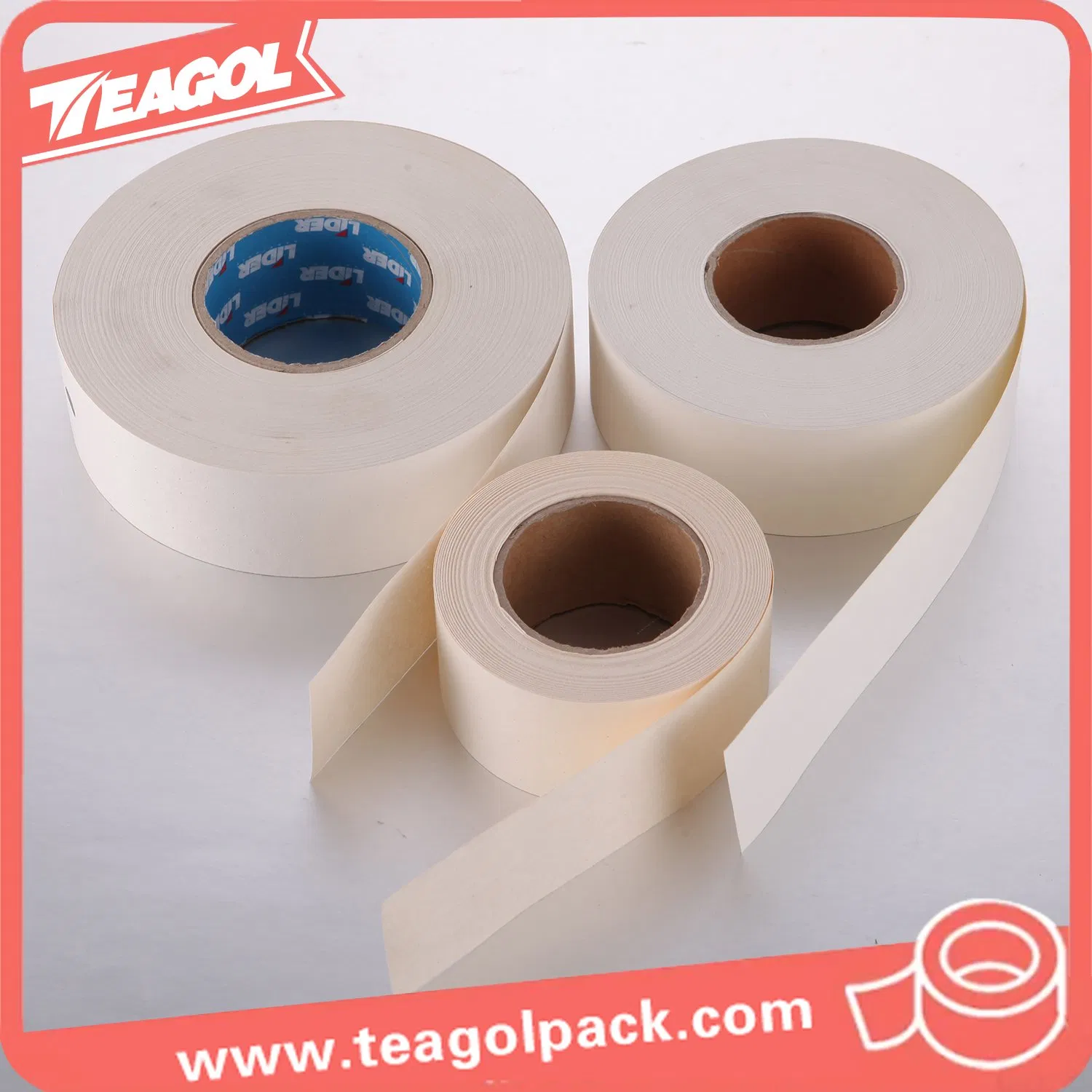 50mmx50m 50mmx75m 50mmx90m Waterproof Drywall Paper Joint Tape Self-Adhesive Tape