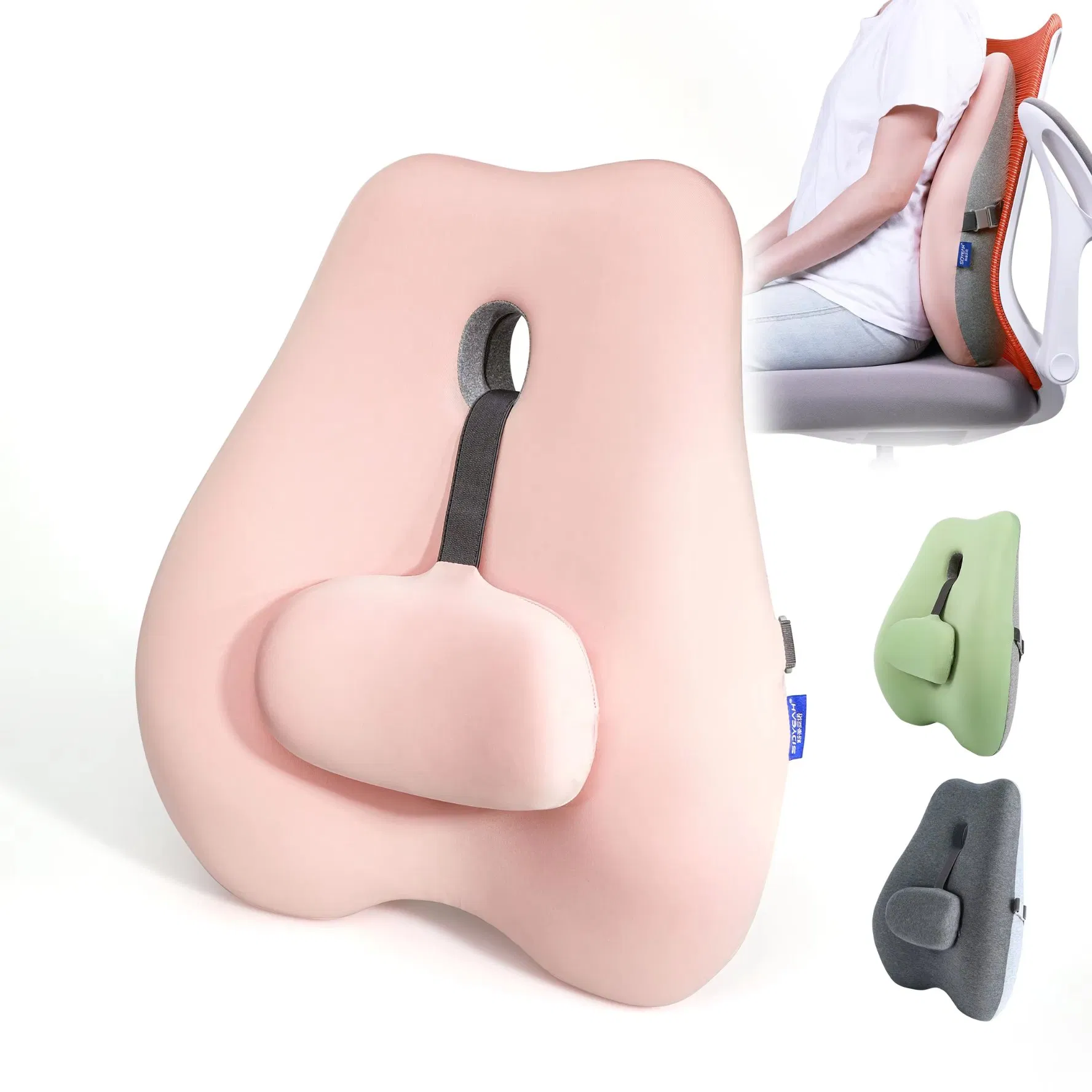 Adjustable Lumbar Cushion Back Support Cushion Office Chair Lumbar Support Pillow