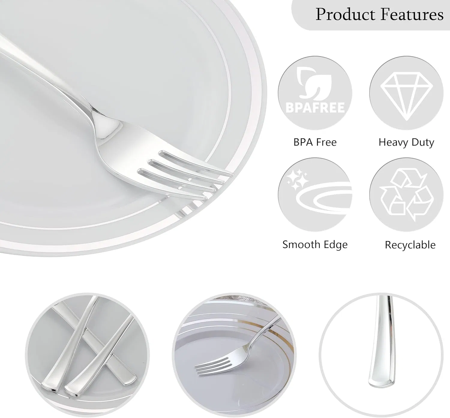 Premium Heavy Duty Plastic Forks for Elegant Events