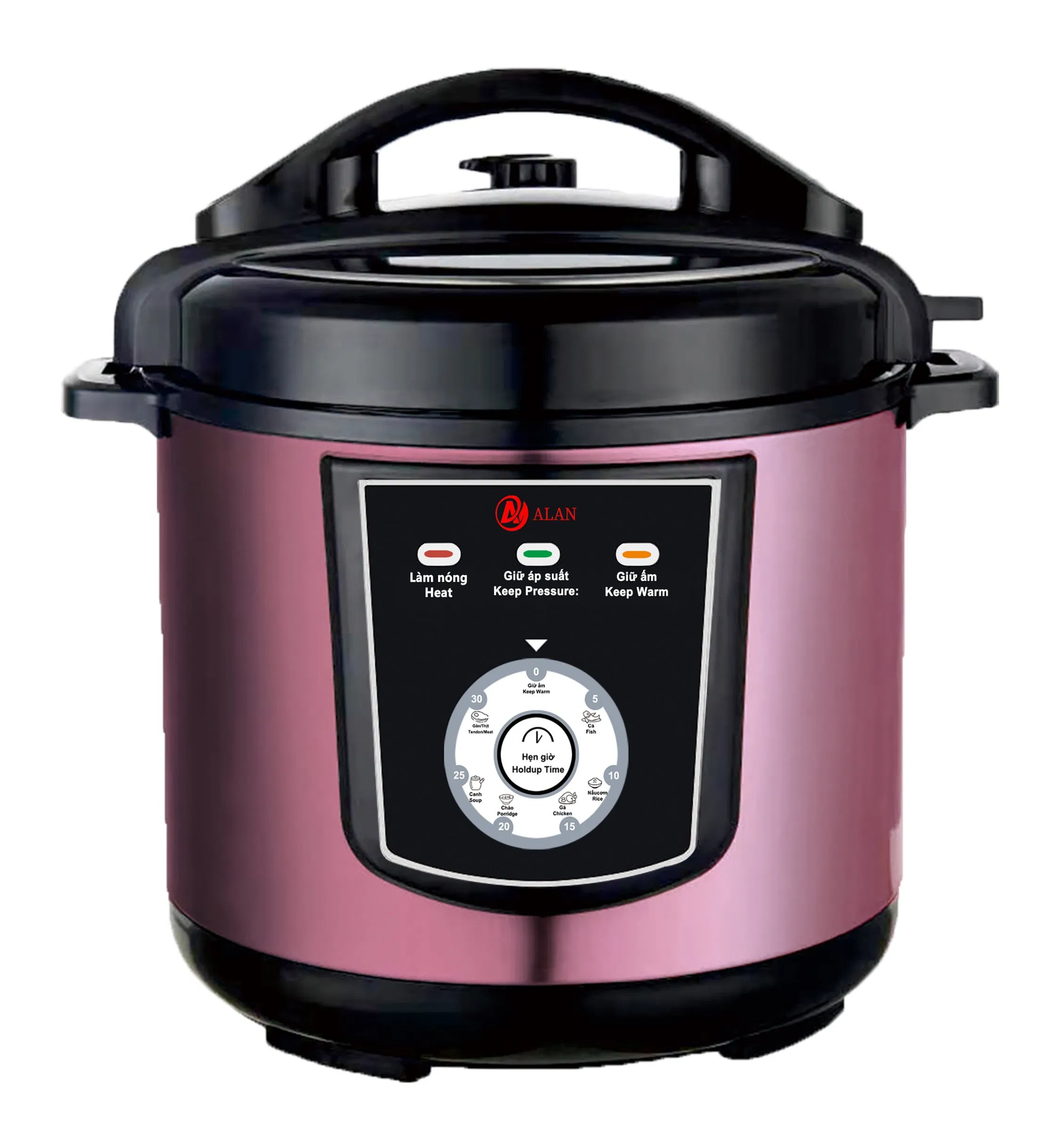 Household Large Capacity Soup Cooker Deep Fry Electric Pressure Cooker for Home Kitchen with Knob Control