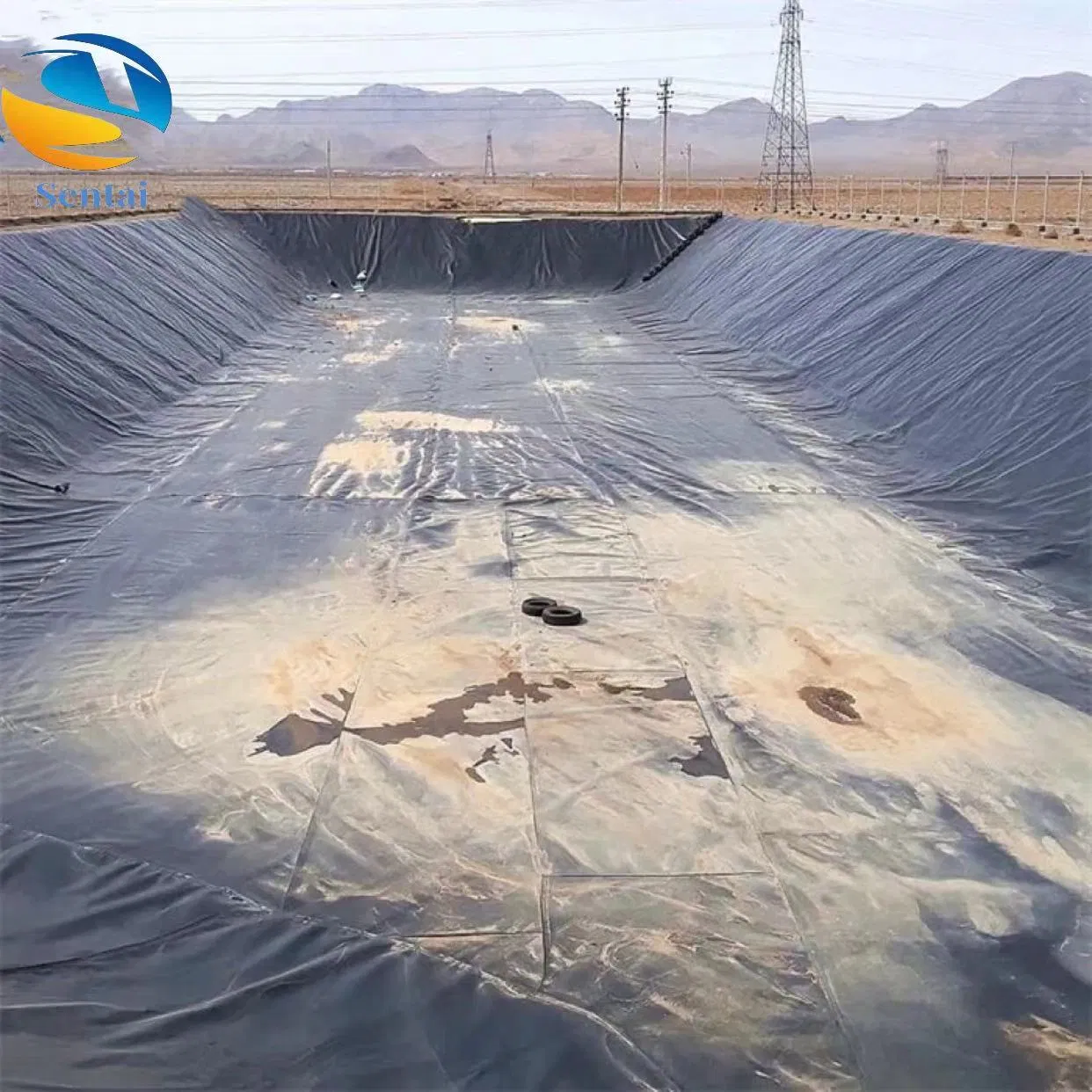 Durable HDPE Geomembrane for Landscape and Sewage Solutions Anaerobic Tank of Power Plant Regulating Pool Anti Aging Geomembrane