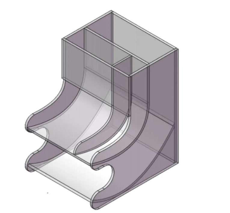 Desktop Snuff Display Rack Modern Design Lightweight Showcase