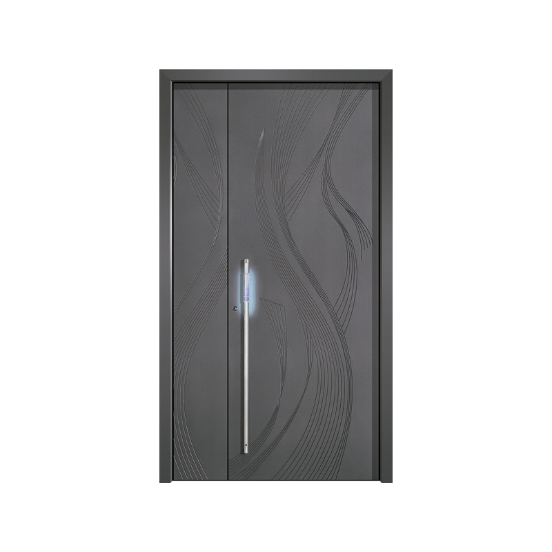 Durable Fireproof Wooden Entrance Door with Classic Design