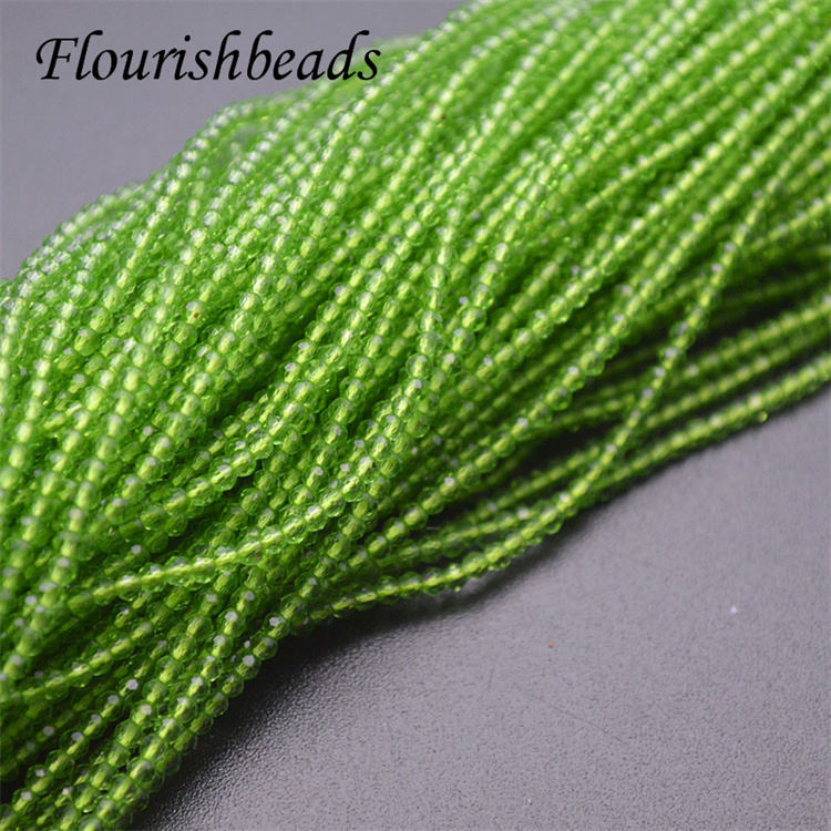 Various Colors Spacer Loose Beads 2mm Small Faceted Rondelle Glass Beads
