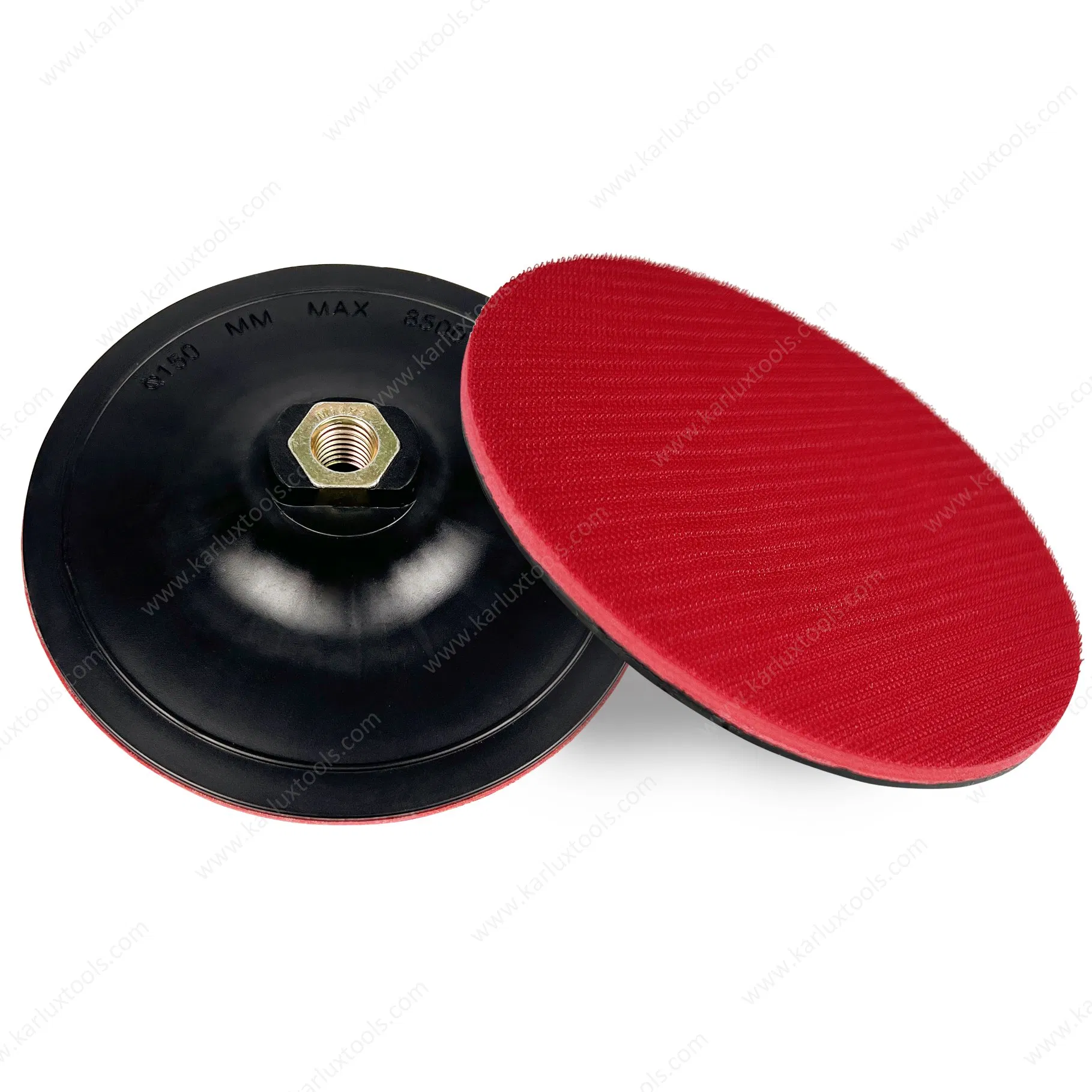 6inch 150mm Thread M10, M14, M16 or 5/8" Thickness 9mm Hook & Loop EVA Rubber Backing Pad for Angle Grinder Sander Polisher Disc