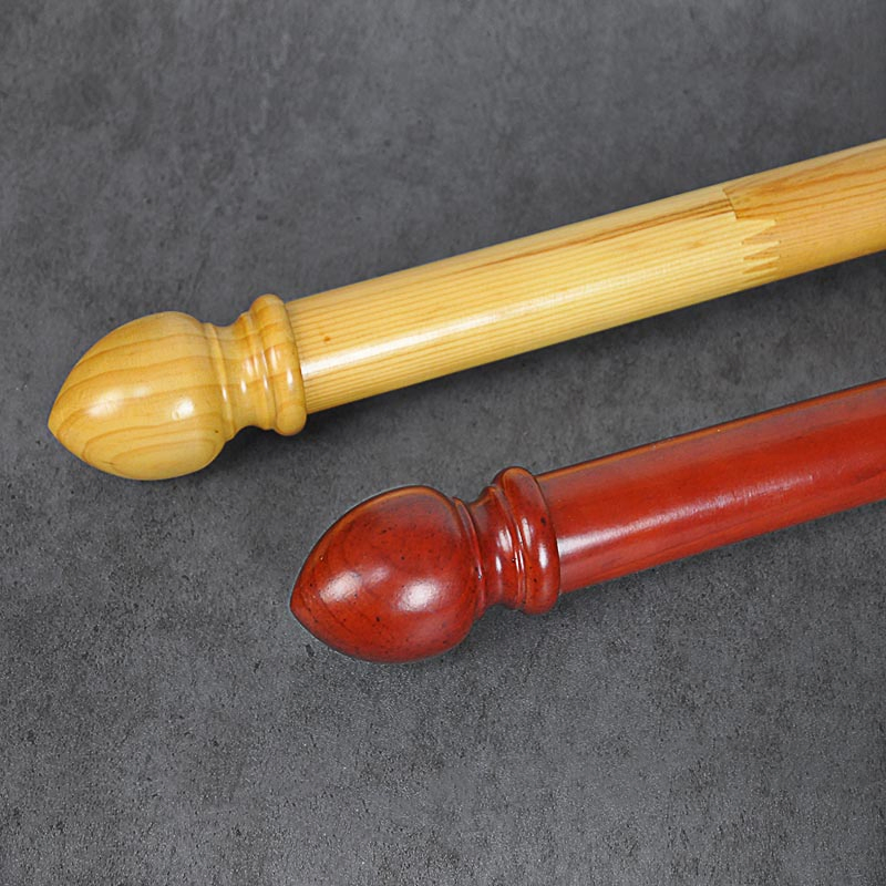 OEM Curtain Finials Brackets Wooden Curtain Pole Set 28mm Wood Curtain Rod