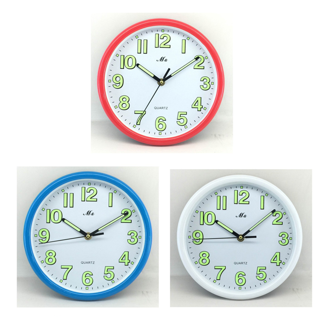 OEM/ODM Wholesale Simple Style Plastic Decorative 3D Wall Clocks Practical Wall Clocks as Promotion Gift Wall Clock