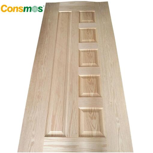 China Supplier Consmos Nature Veneer Moulded HDF Door Skin for Furniture