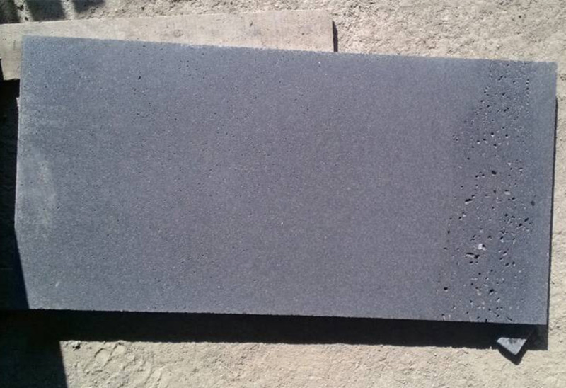 Natural stone polished/honed/flamed Grey Andesite Tiles for outdoor  exterior paving decoration