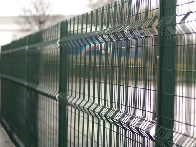 Color Painted Triangle Bending 3D Galvanized Welded Wire Mesh Fence Panels Home Outdoor 3D Curved Garden Fence for Fence Panel
