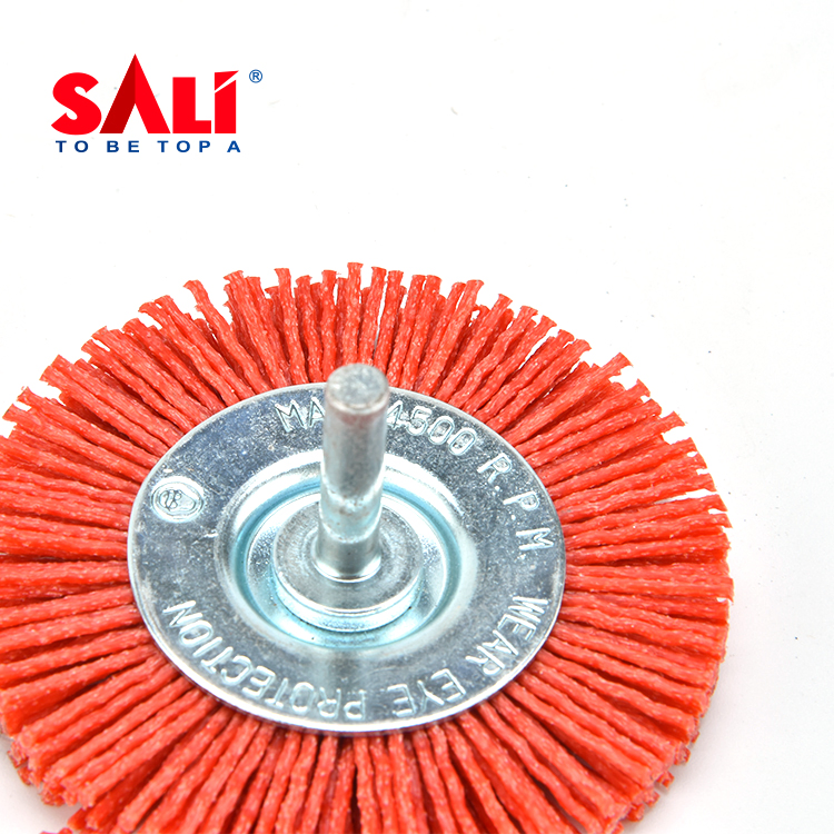 Sali Good Quality 50mm Nylon Wire Wheel Brush with Shank