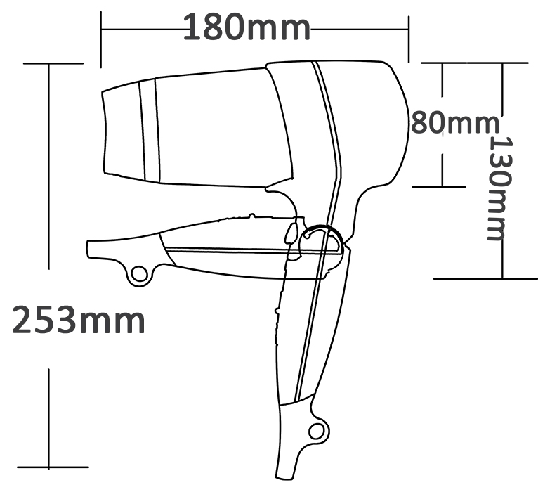 Hotel Use Foldable Hair Dryer