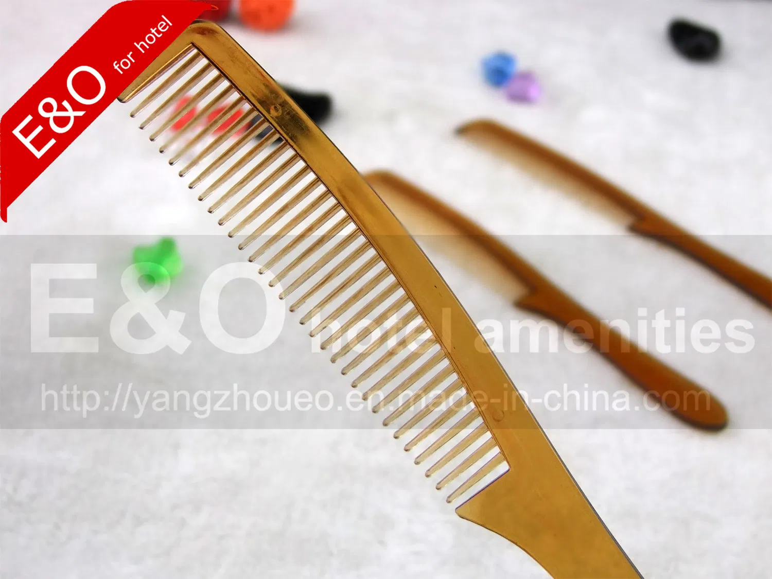 Hotel Amenities Black Long Plastic Comb