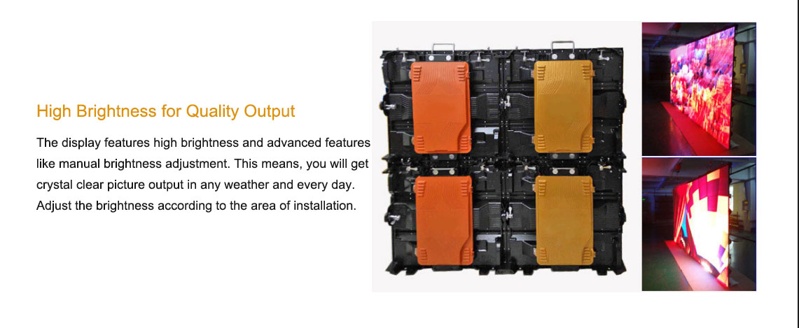 Waterproof P6 Rental 576*576 LED Display Nova Video Processor