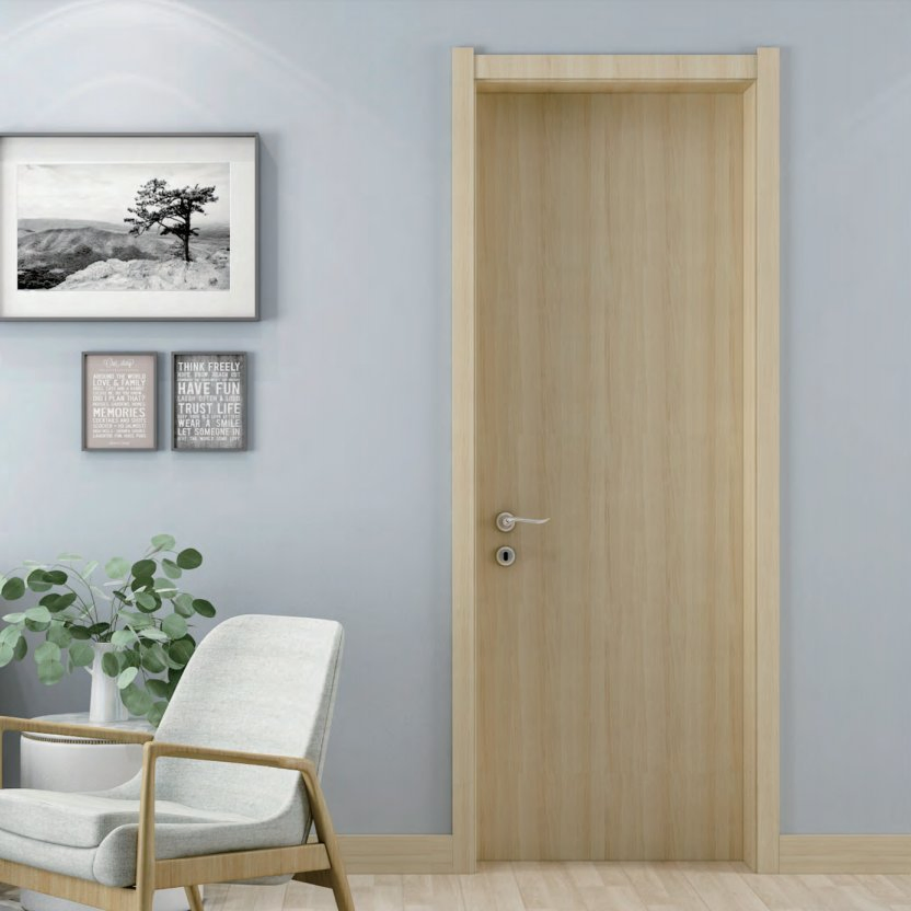 High Quality Interior Door Designs WPC Solid Wood Door Hotel Room Doors