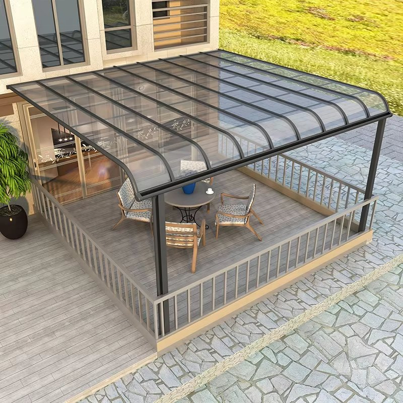 Cheap Outdoor Balcony Awnings Waterproof Polycarbonate Patio Roof Pergola Canopy