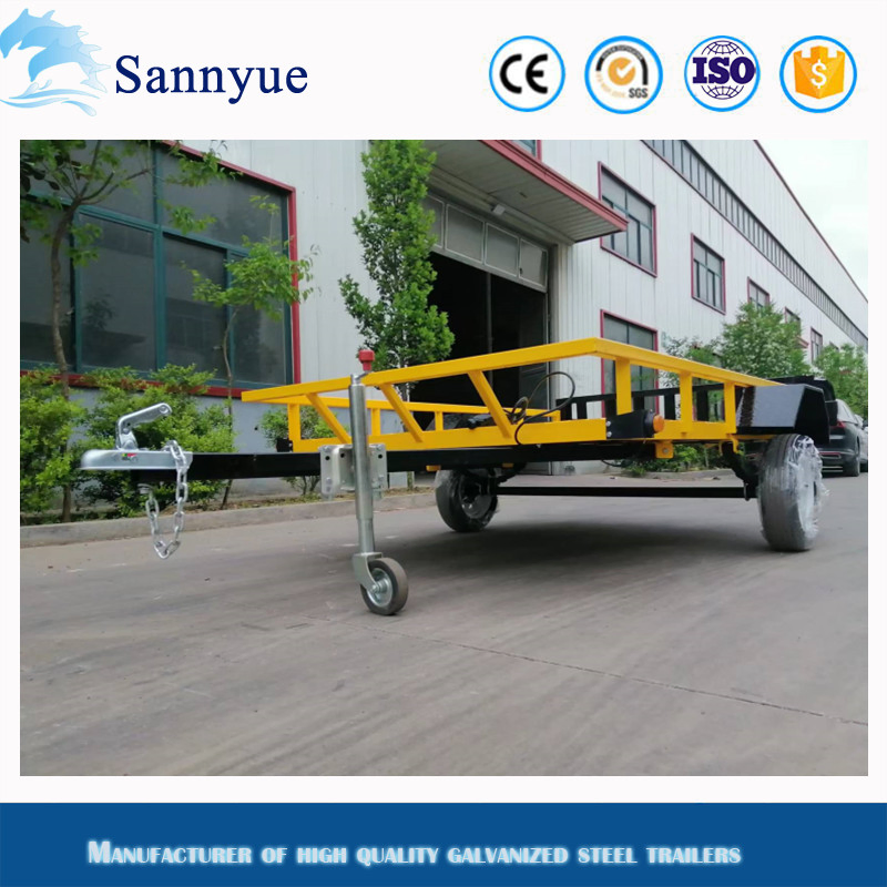 Multi-Functional Flat Trailer with Fence Removable Ladder