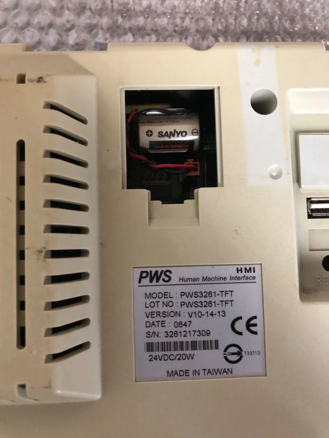 1PC Used Hitech Pws3261-TFT Touch Panel Tested Good DHL/FedEx