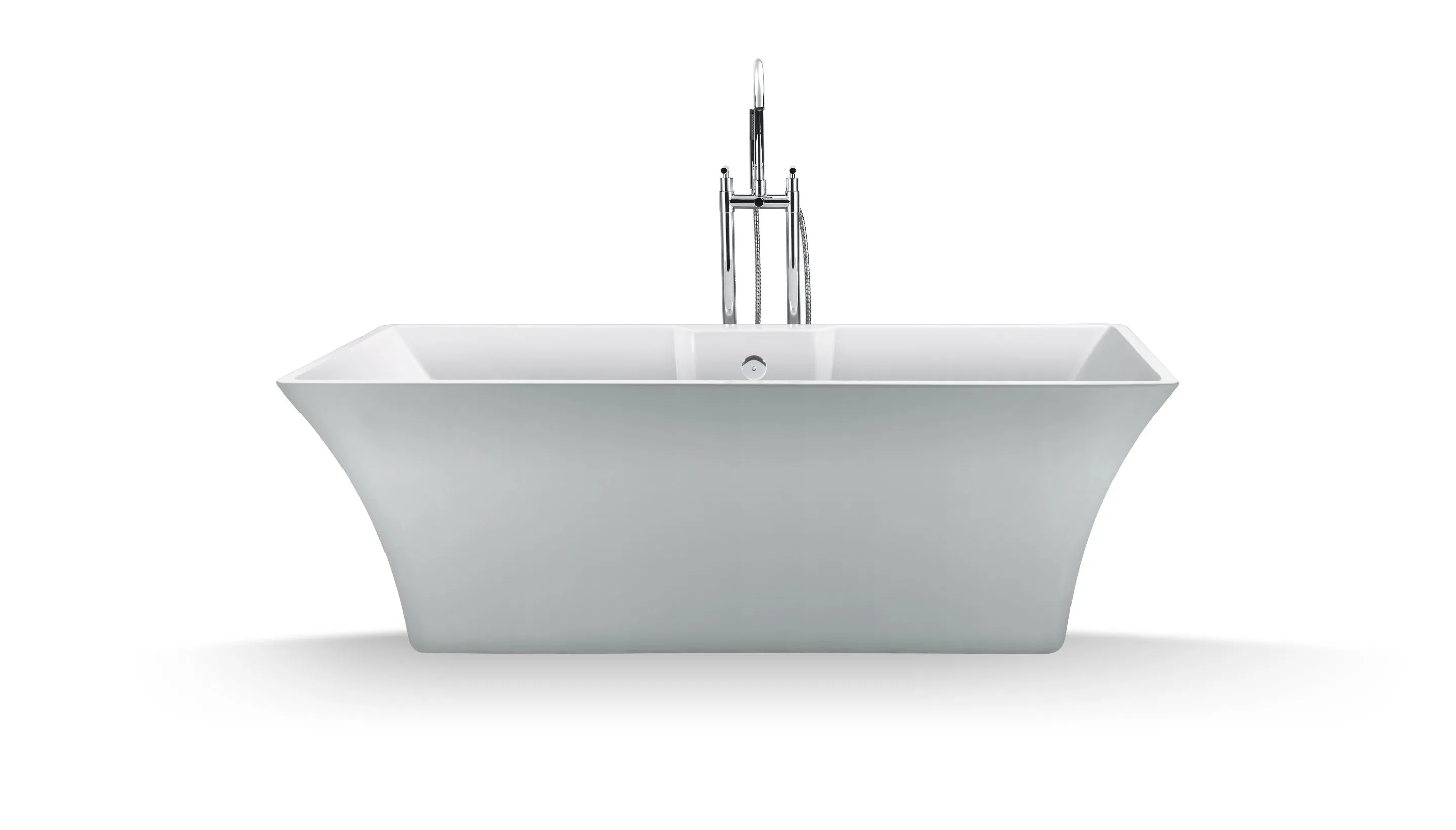 Rectangular Acrylic Freestanding Portable Bathtub for Adults (JL613)