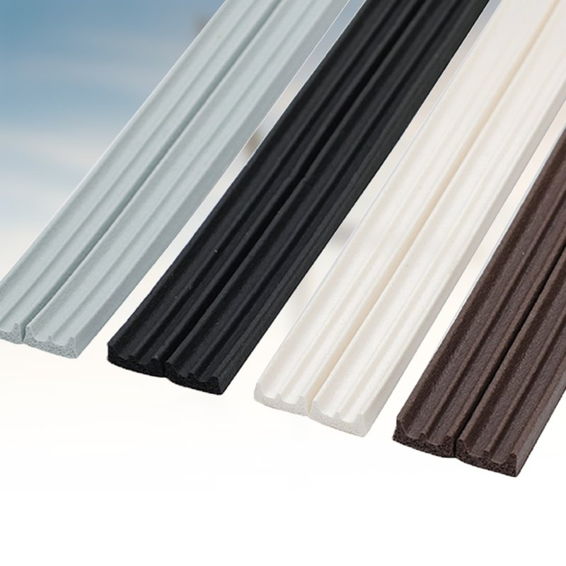 Soft EPDM Rubber Strip with Adhesive for Interior Door Insulation