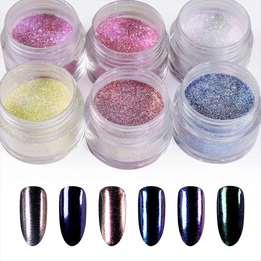 Colorful Glitter Chrome Powder for Nail Design