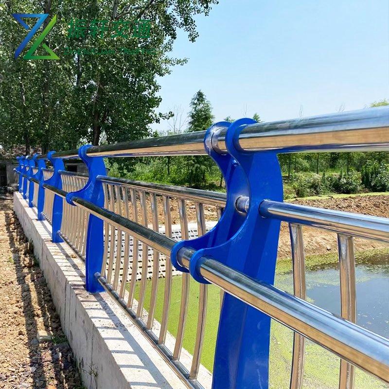 River Channel Guardrail with Bridge Barrier for Strong Traffic Protection Bridge Guardrail