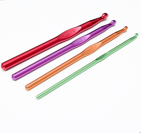 12PCS/Set 15cm 2.0-8.0mm Sweater Needle Soft Handle Alumina Crochet Hooks Set for Craft Yarn Needlework