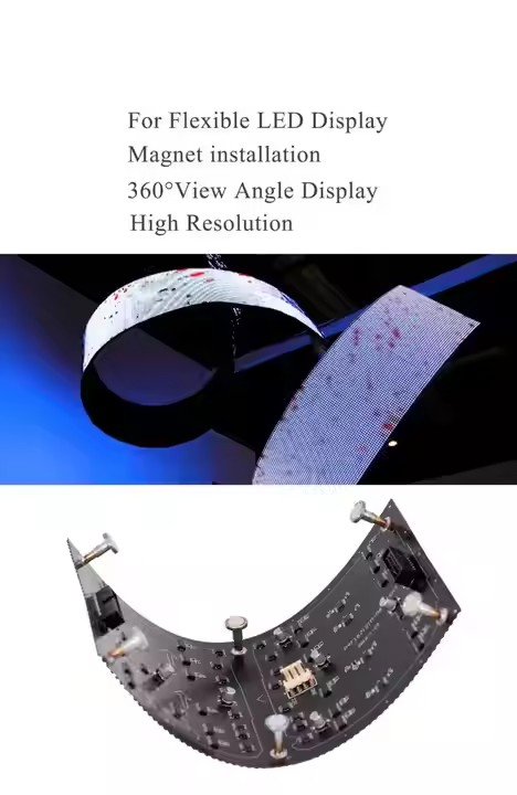 Flexible P2.5 P3 P4 Indoor Circular LED Display Module Good Quality