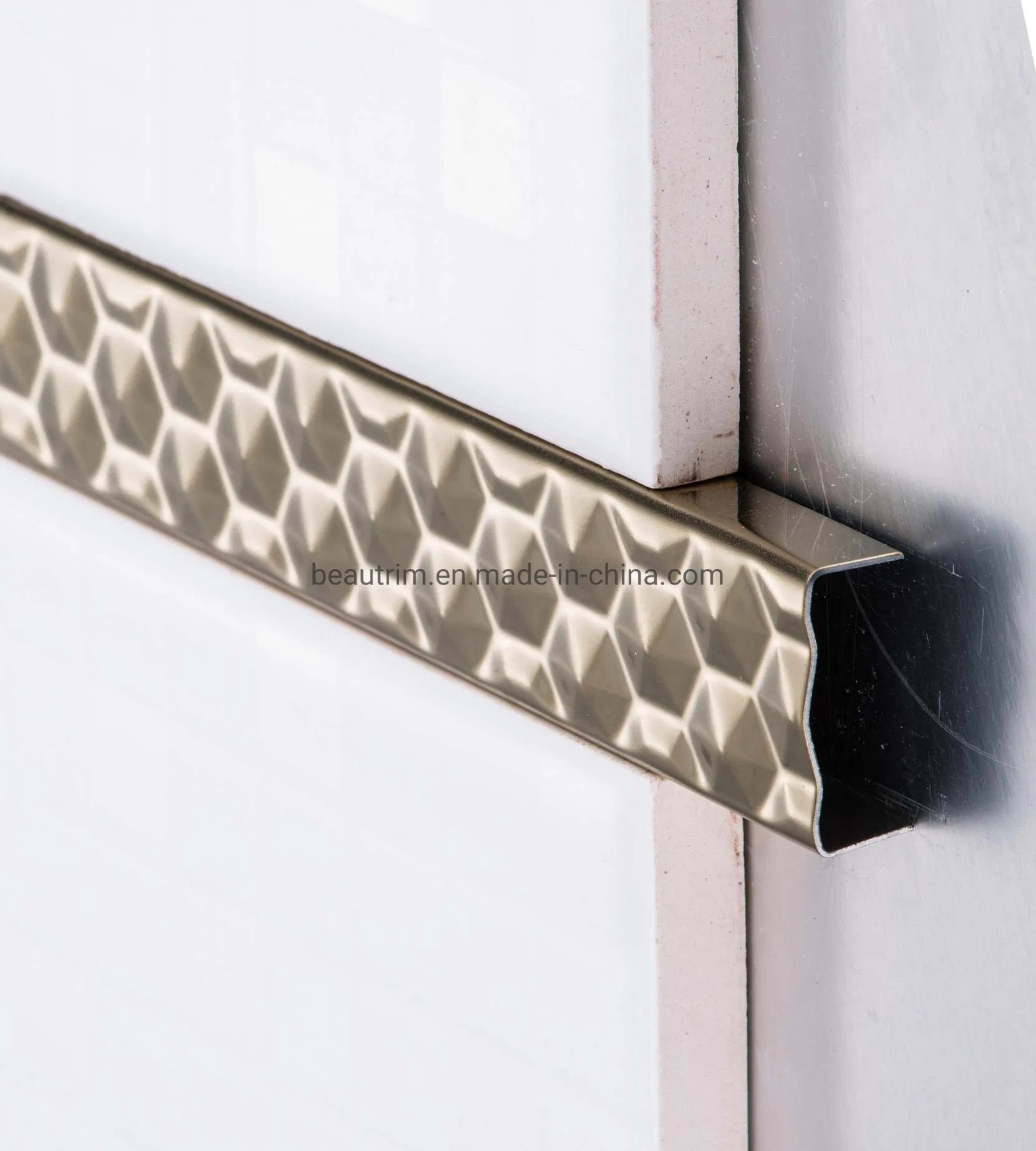 Beautrim High Quality Aluminum 3D Pattern Listello Tile Trim