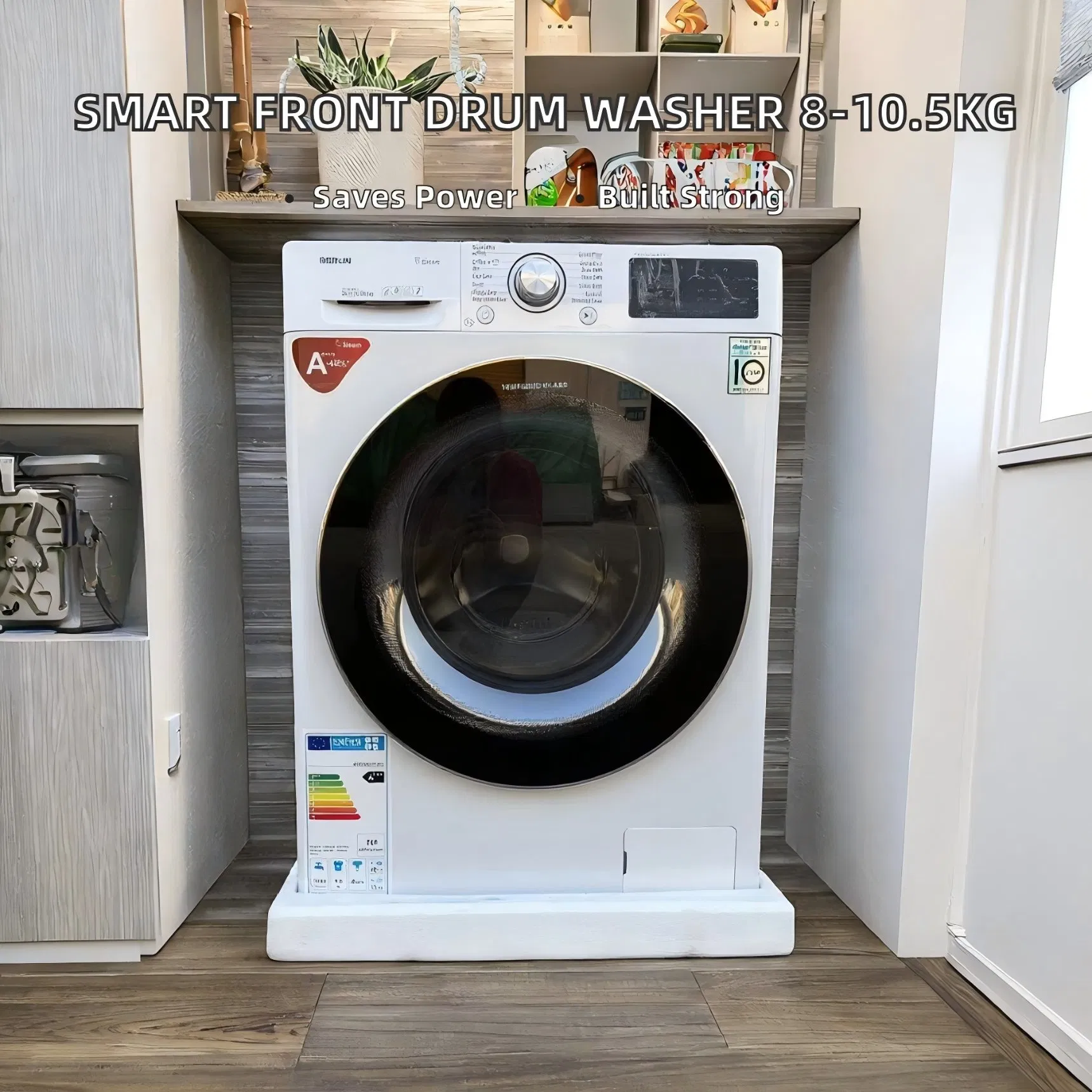 10kg 12kg BLDC Motor Laundry Front Loading Washing Machine with Dryer