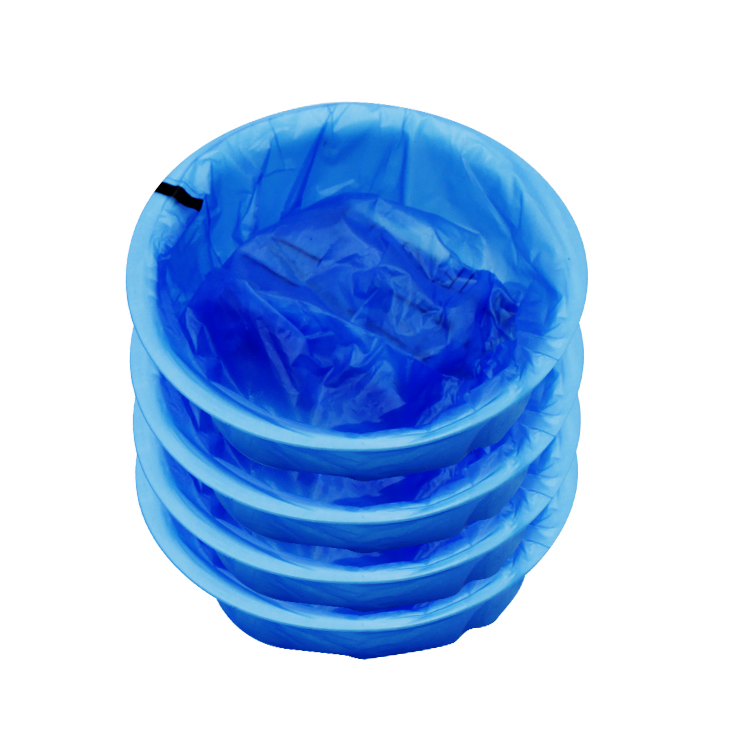 Used for Hospital/ Travel /Airplane/ Disposable Blue Plastic Vomit Bag with Ring
