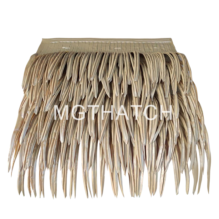 Fire Resistant Thatch Synthetic Artificial Palapa Palm Thatch Maintenance-Free Roof Material