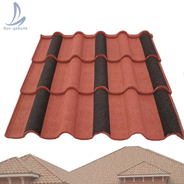 Nigeria Color Warranty Roofing Tiles Milano Roman Shingle Stone Coated Roofing Tiles