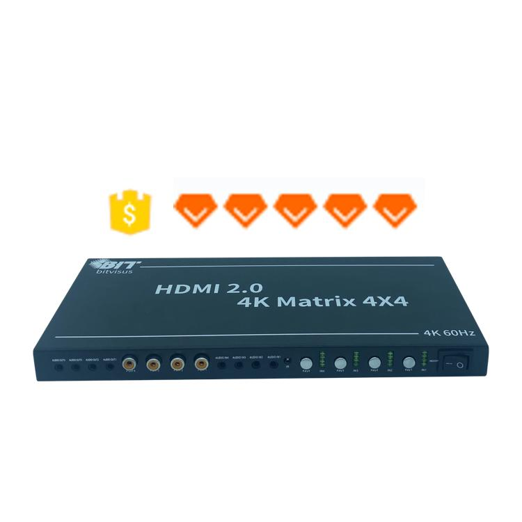 Видеомикшер-коммутатор 4K60 4x2 2x2 4x4 Matrix Switcher