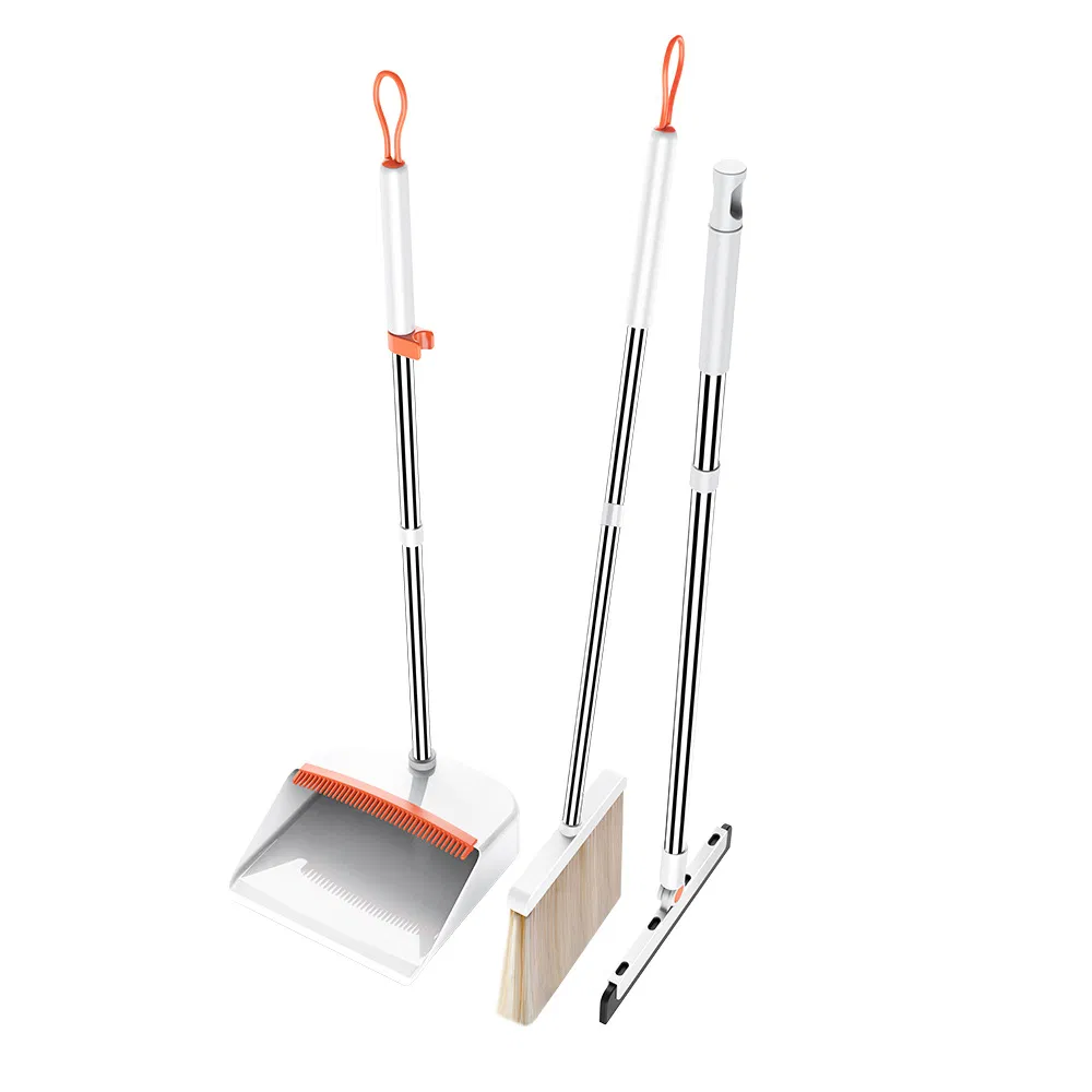 Thickened Broom Dustpan Magic Wiper Mop Combination Set Household Hair Multifunctional Durable Broom