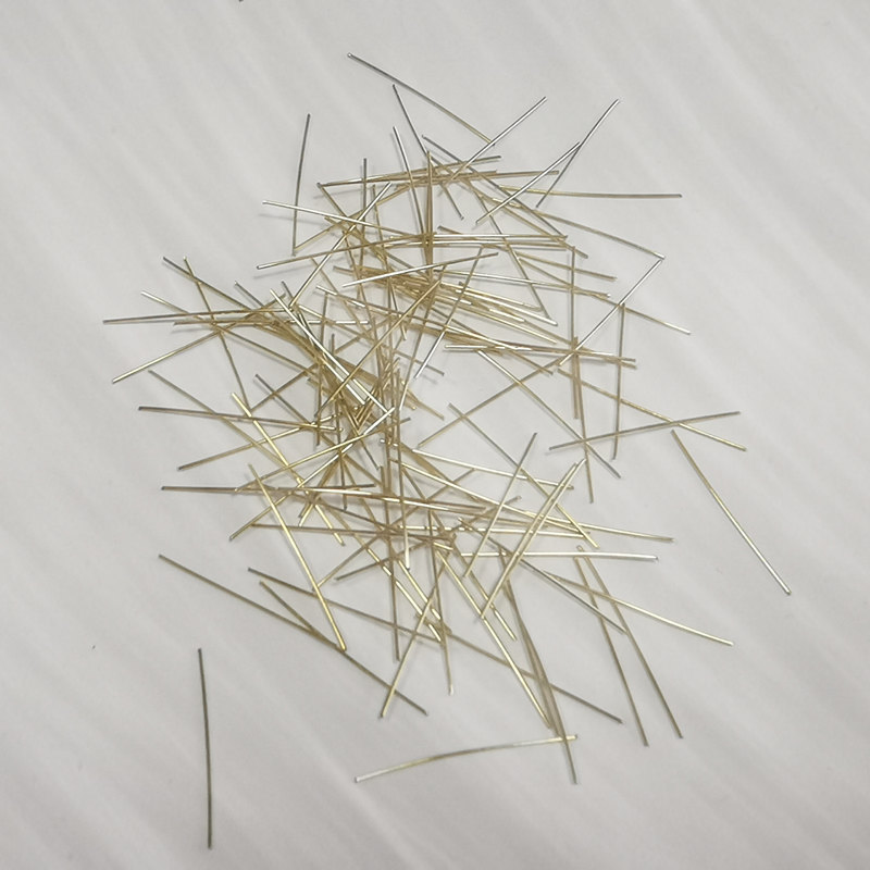 Micro Steel Fiber 0.22mm Diameter 2850MPa Tensile Strength