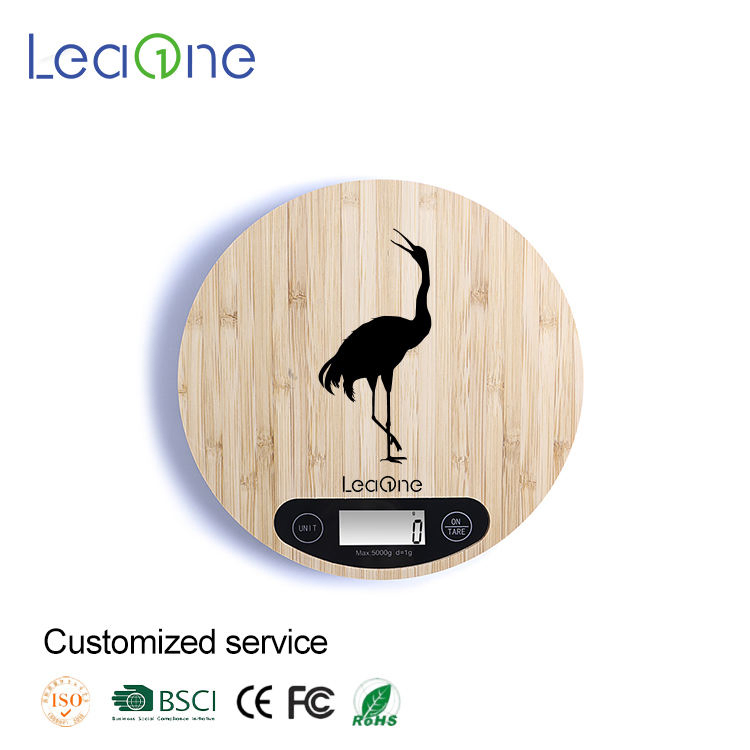Кухонные весы Leaone Bamboo с LCD дисплеем