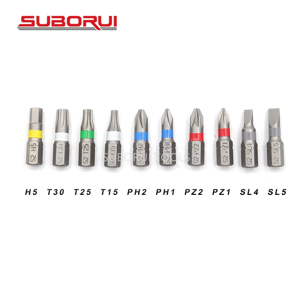 Suborui 1/4" Hex Adjustable Magnetic Bit Holder Screw Depth Screwdriver Bit Holder Set