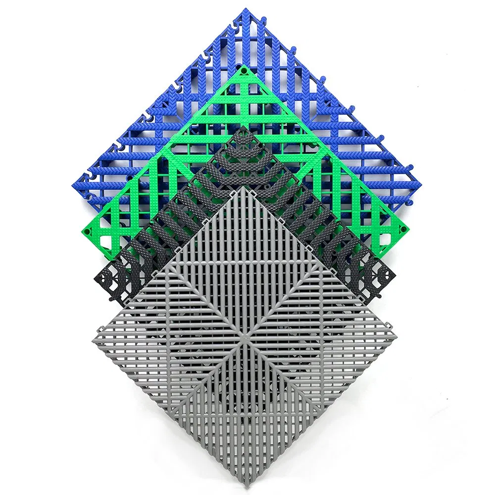 Модульный противоскользящий коврик для гаража 40x40 см