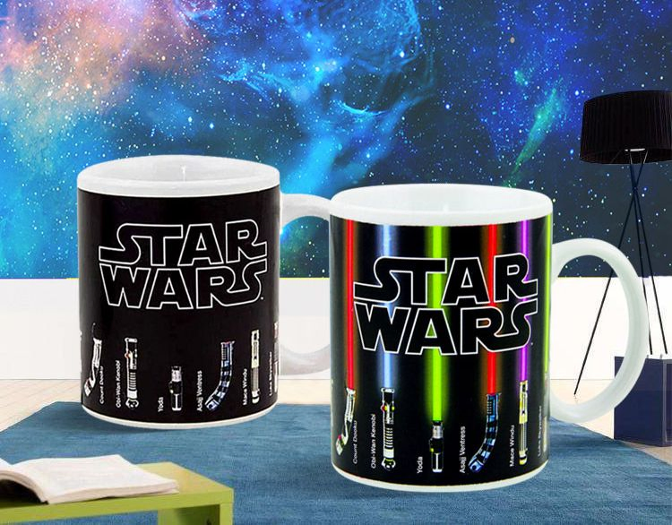 Ceramic Color Changing Mug Mug Printing Star Wars Patterns Ins Wind Heat Transfer Logo Image Color Changing Mugs
