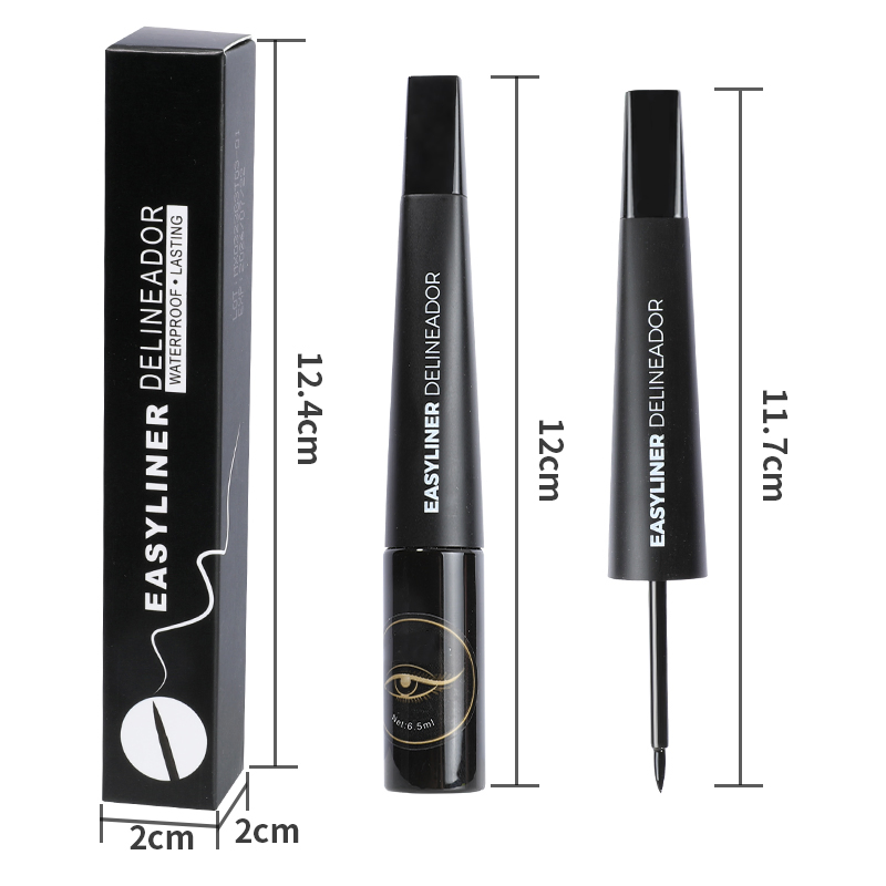 3 Seconds Quick-Dry Forming and Anti-Halo Waterproof Eyeliner Cosmetics for Long-Lasting Makeup