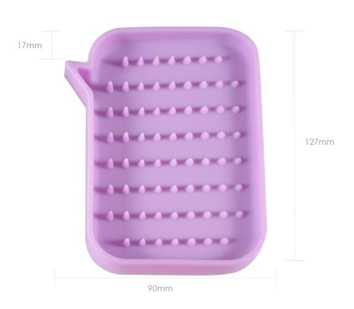 Мягкая силиконовая мыльница с дренажем для ванной и кухни