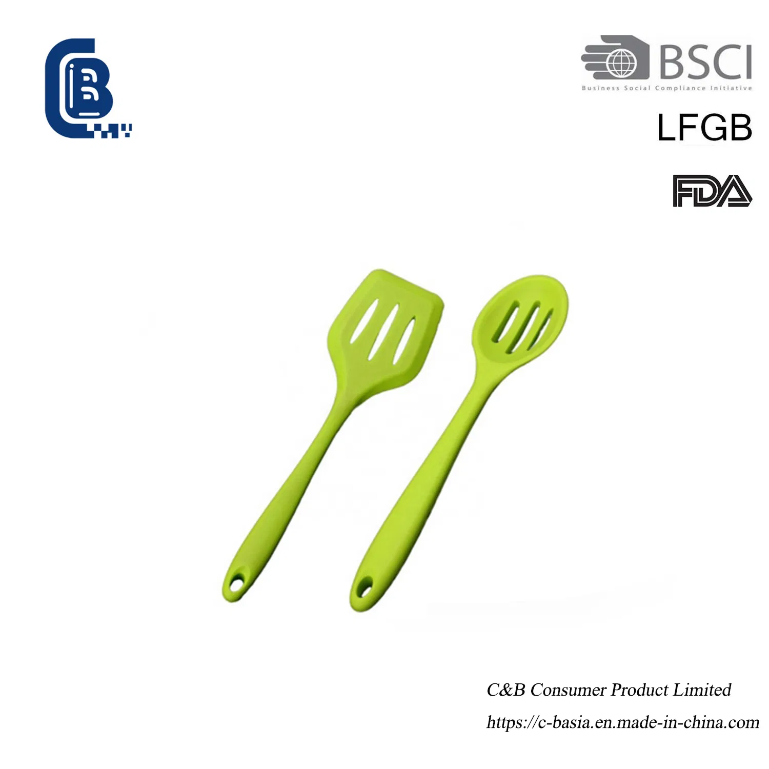 Набор кухонных силиконовых лопаток, 10 предметов