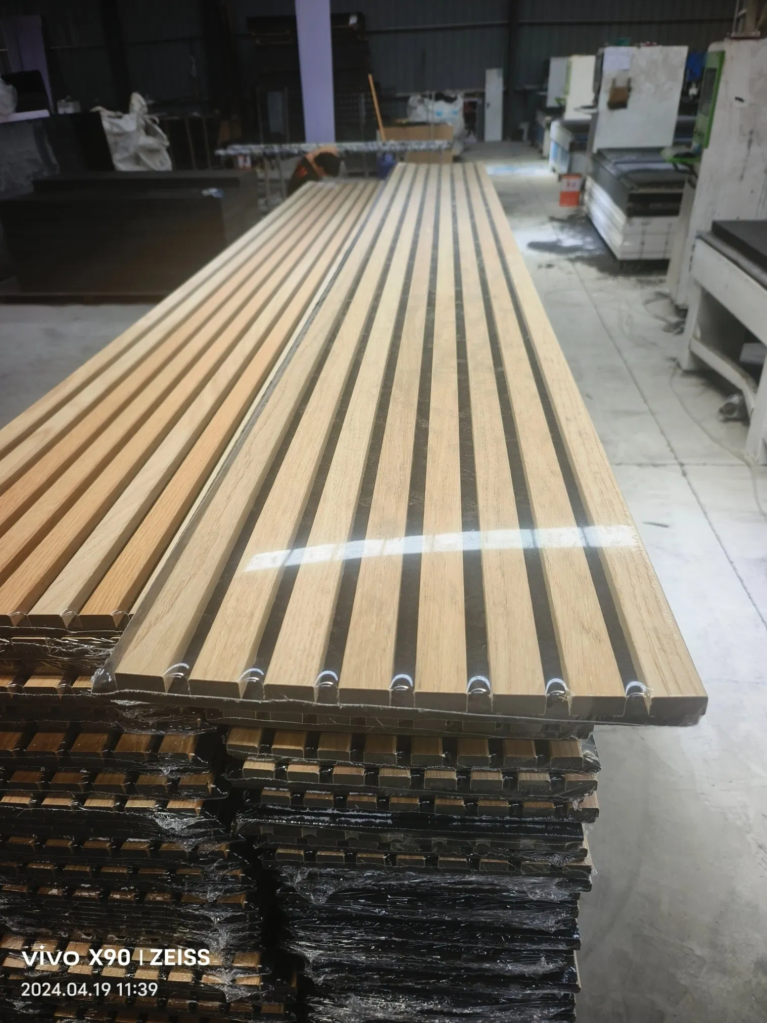 UK Netherland Interior Ceiling Decoration Fluted Wood Slat Acoustic Board Wall Panels
