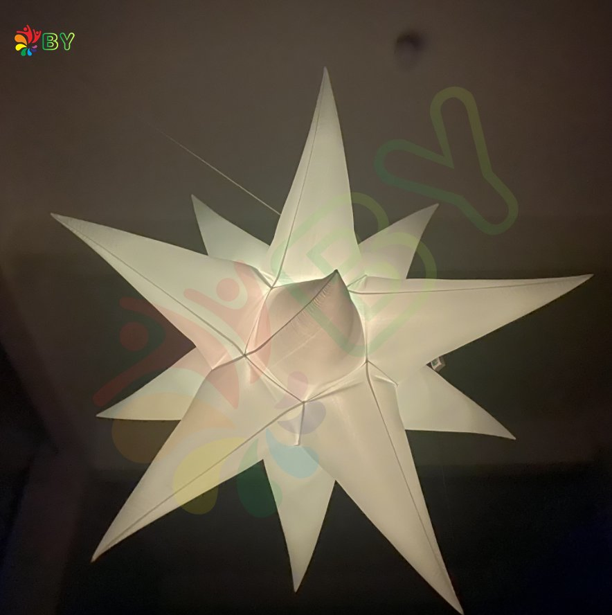 Color Changing LED Inflatable Giant Star, Inflatable Light Star for Event Decoration