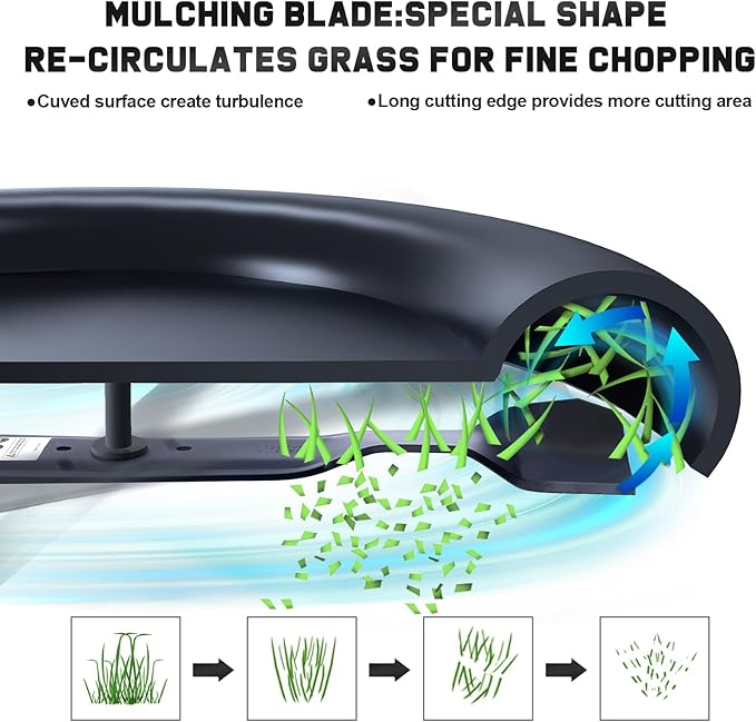 42 Inch Mulching Blades for Cub Cadet Mtd Troy Bilt Bronco 42" Deck Replace 942-0616A 742-0616A 742-0616 942-0616 742-04126 6 Point Star