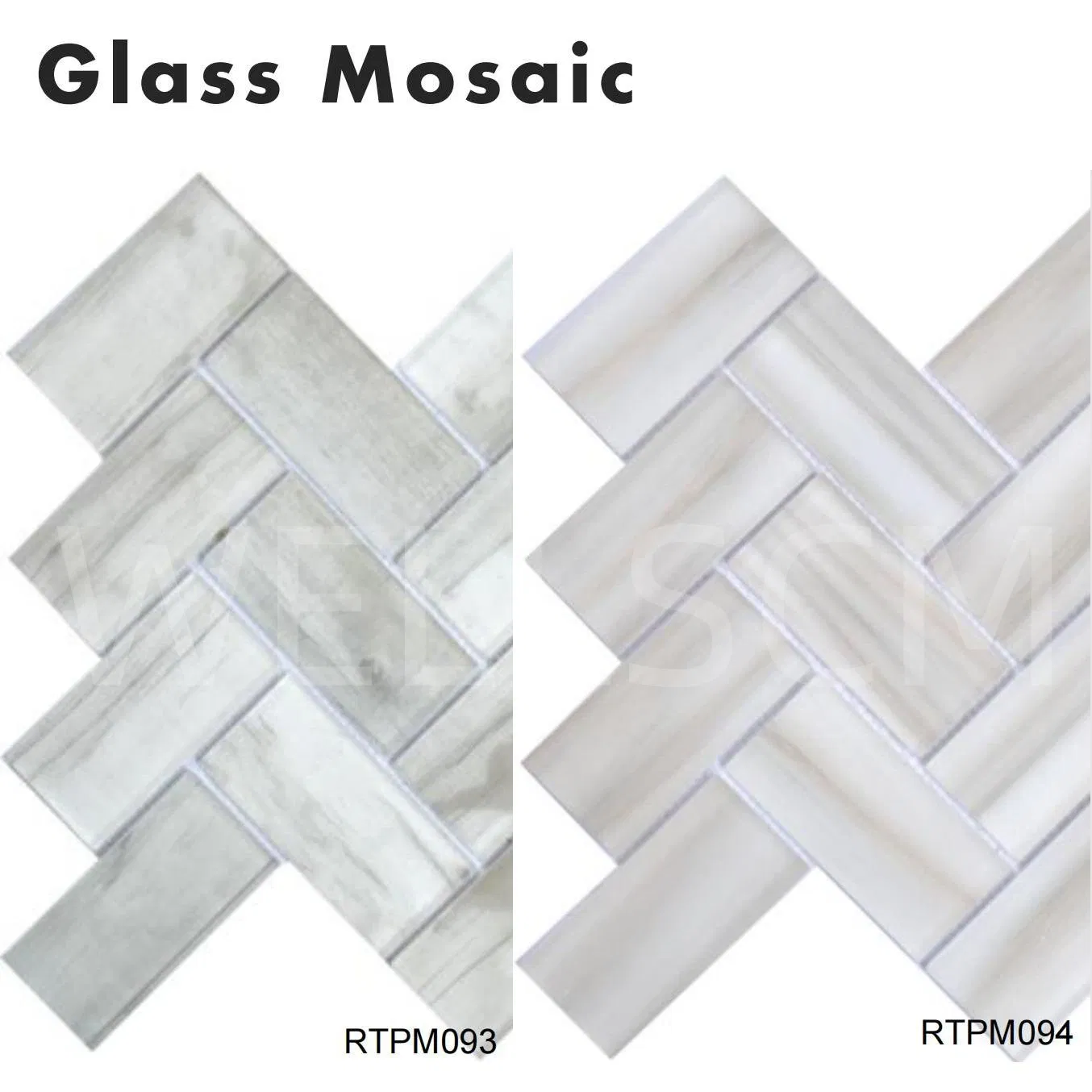 Стеклянная мозаика Crystal Grey для кухонного фартука