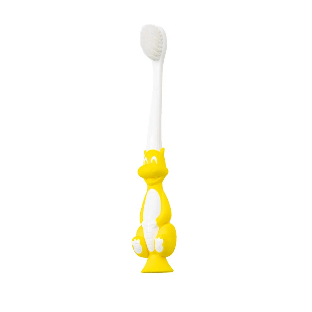 High Quality Kids Soft Bristles Plastic Toothbrush Cartoon Dinosaur Handle Kids Toothbrush